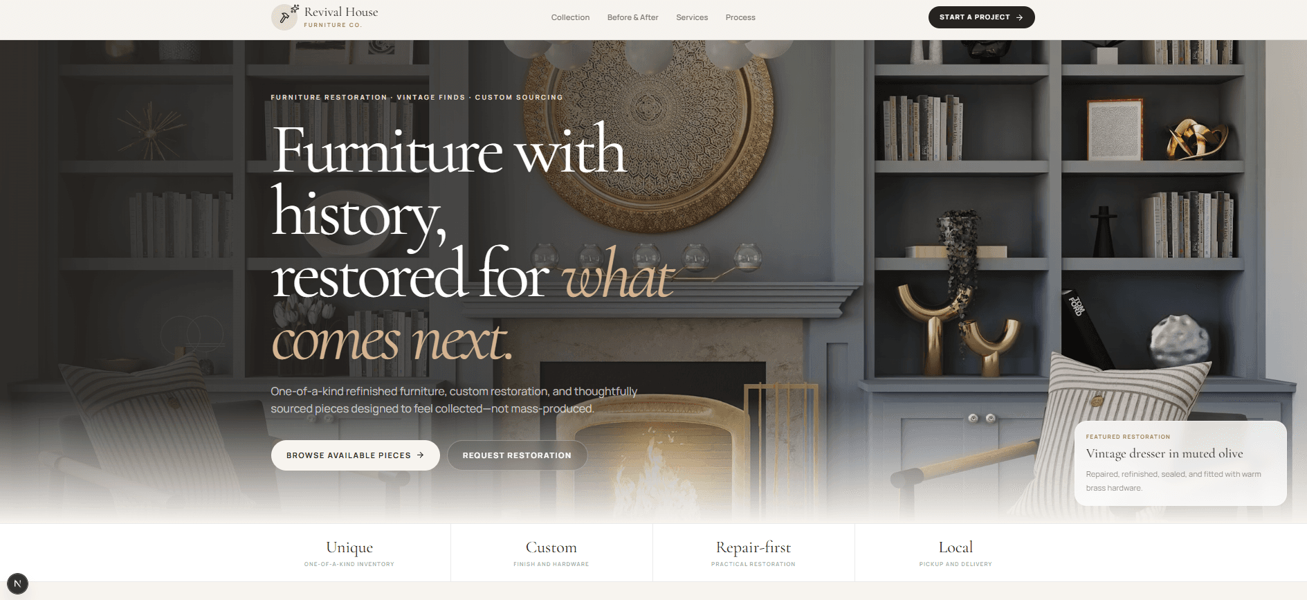 Revival House website preview